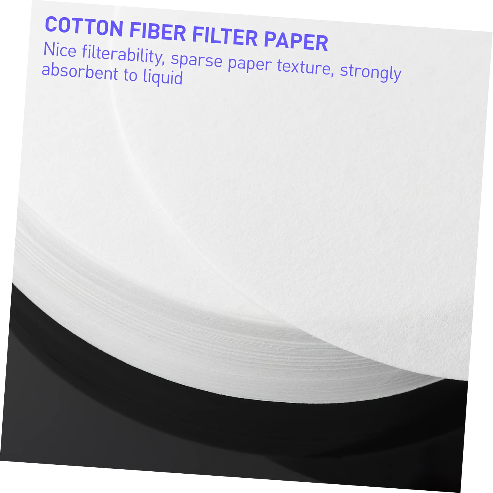 TIMESETL 100 Pcs Papier Filtre Laboratoire 11cm - Filtres Ronds Débit Moyen Pour Analyses Qualitatives