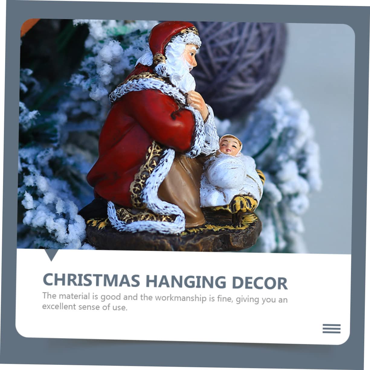 4pezzi Ciondolo Di Babbo Natale Per Decorazioni Natalizie Accessorio Festivo Per Albero Di Natale Facile Da Appendere Per Famiglia e Amici