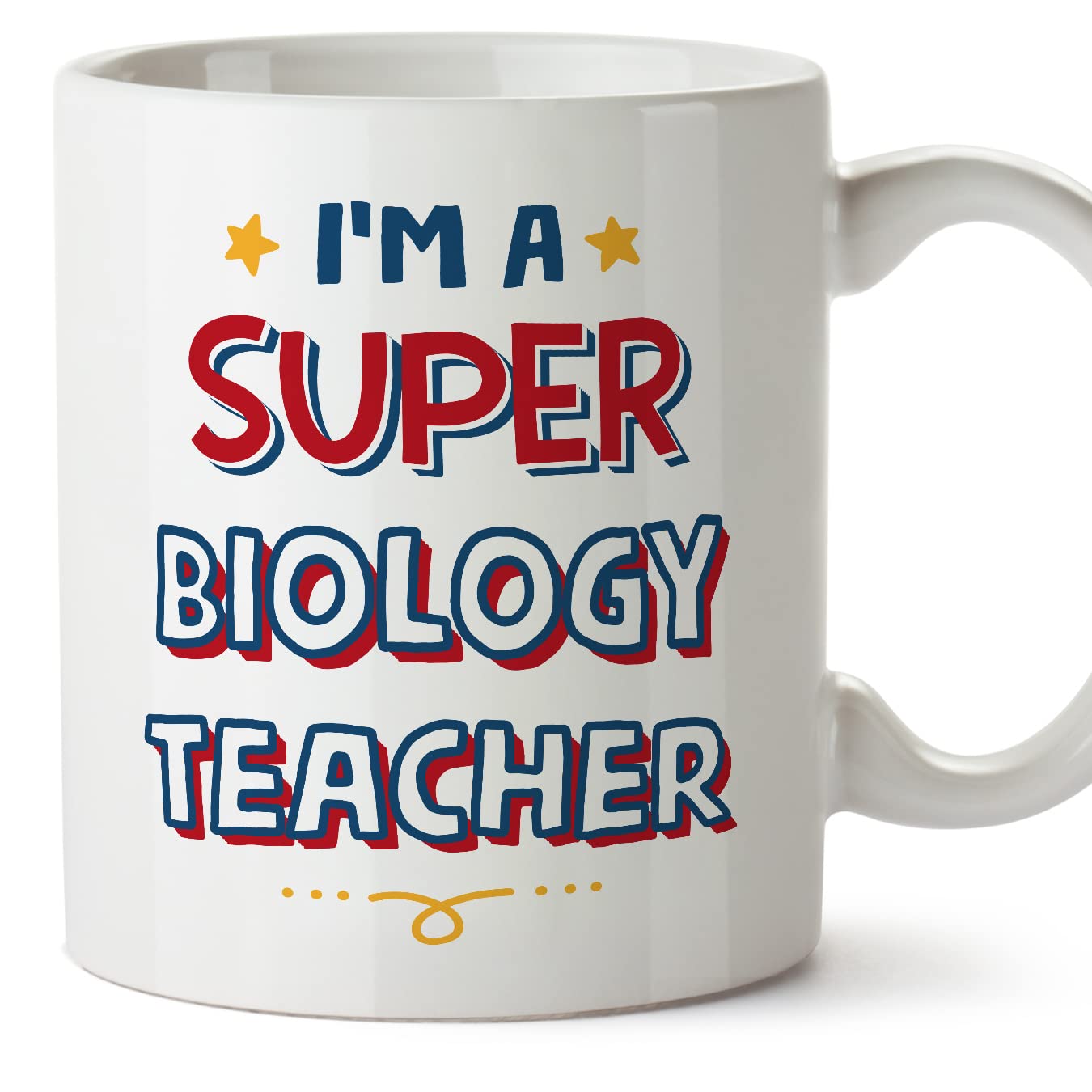 MUGFFINS Biology Teacher Mug - in English - I'm Super - Funny Gift for Colleagues - Ceramic 11oz Mug โ image 1