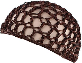 Qianmome Women Soft Rayon Snood Hat Hair Net Crocheted Hair Net Cap Mix Colors