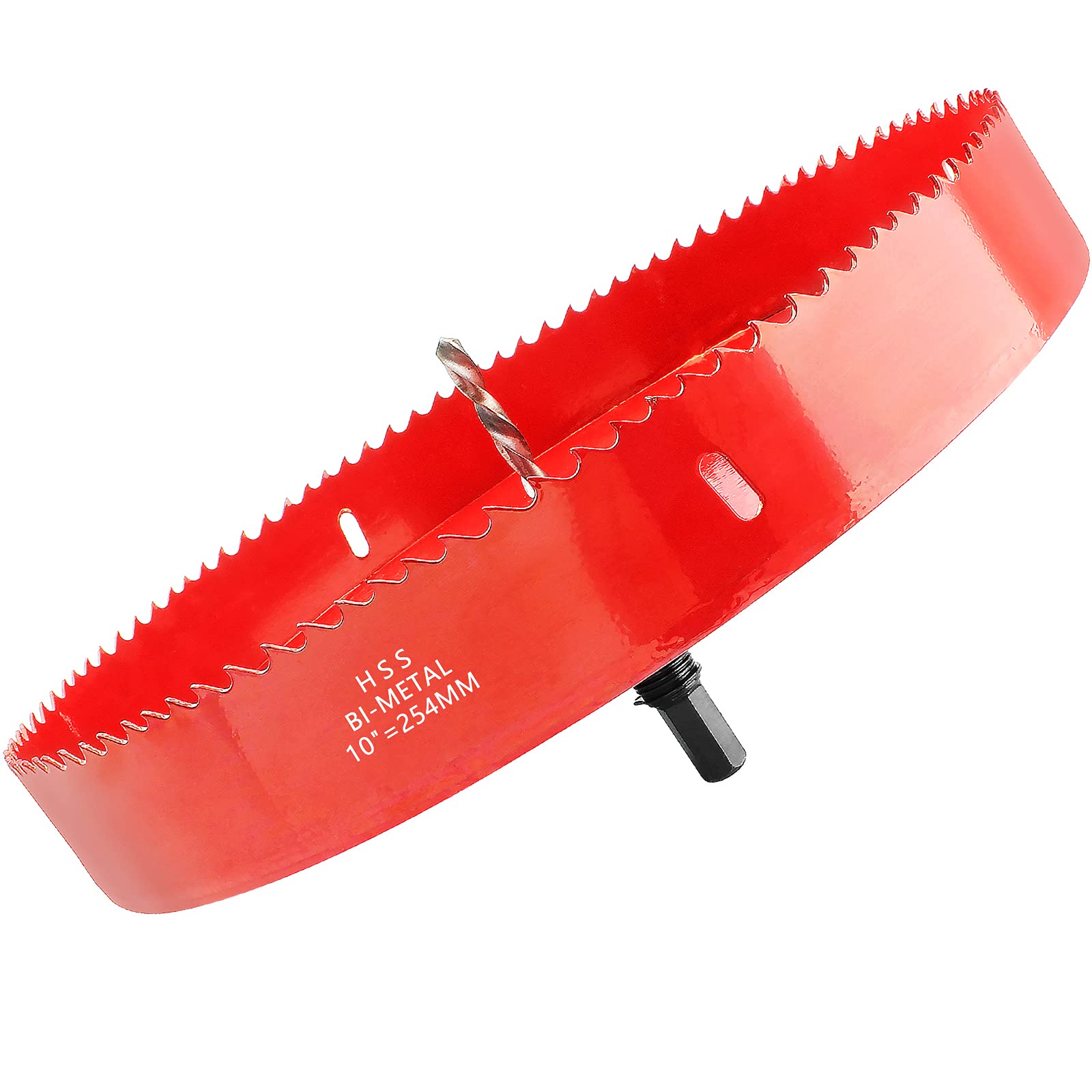 Luomorgo 254 mm / 10" otwornica z altaną, 1 1/4" głębokość cięcia HSS bimetaliczny frez do otworów drewnianych, płyt gipsowo-kartonowych i blachy