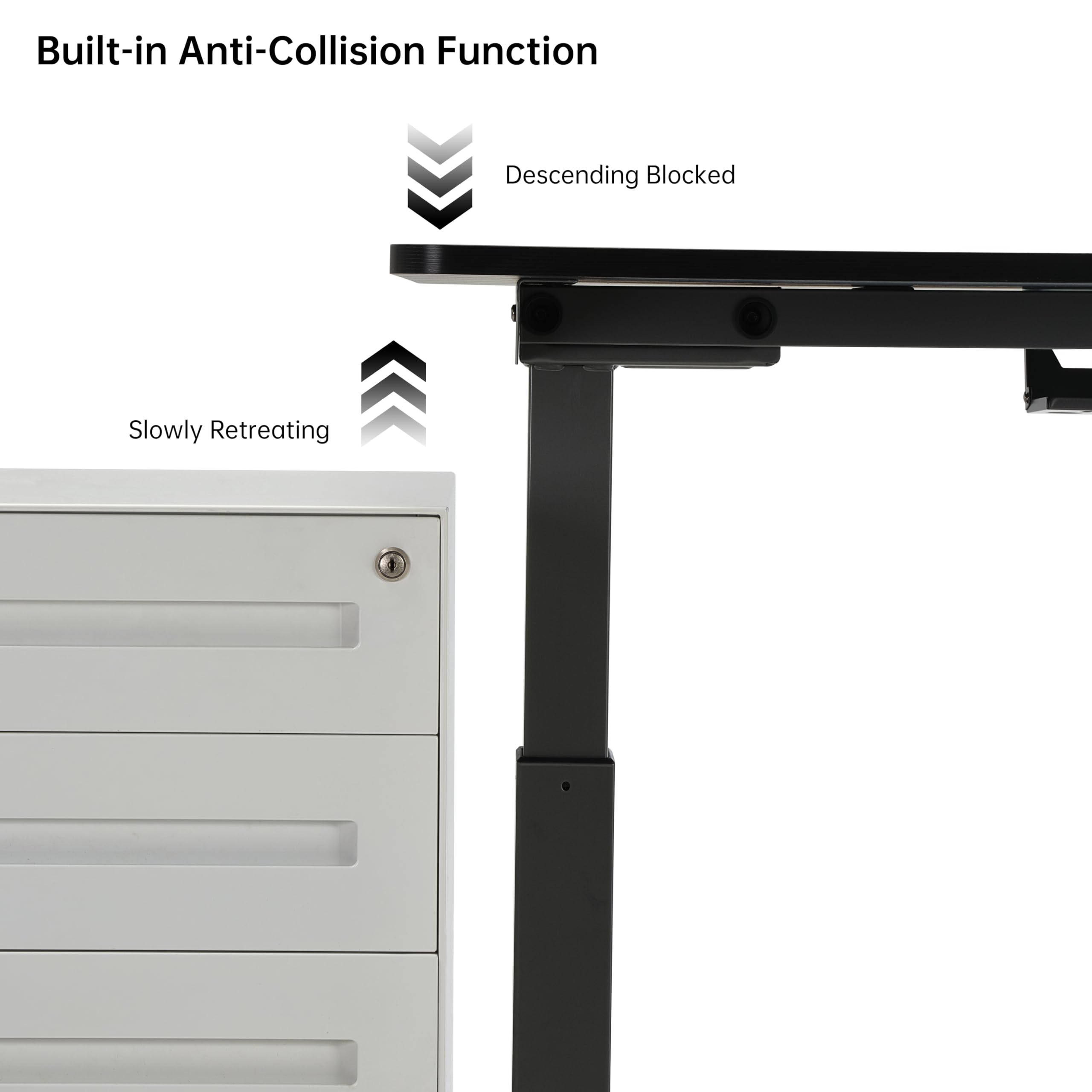 EUREKA ERGONOMIC Standing Desk Adjustable Height 70 x30 Sit to Stand Desk Computer Desk for Home Office Large — view 7