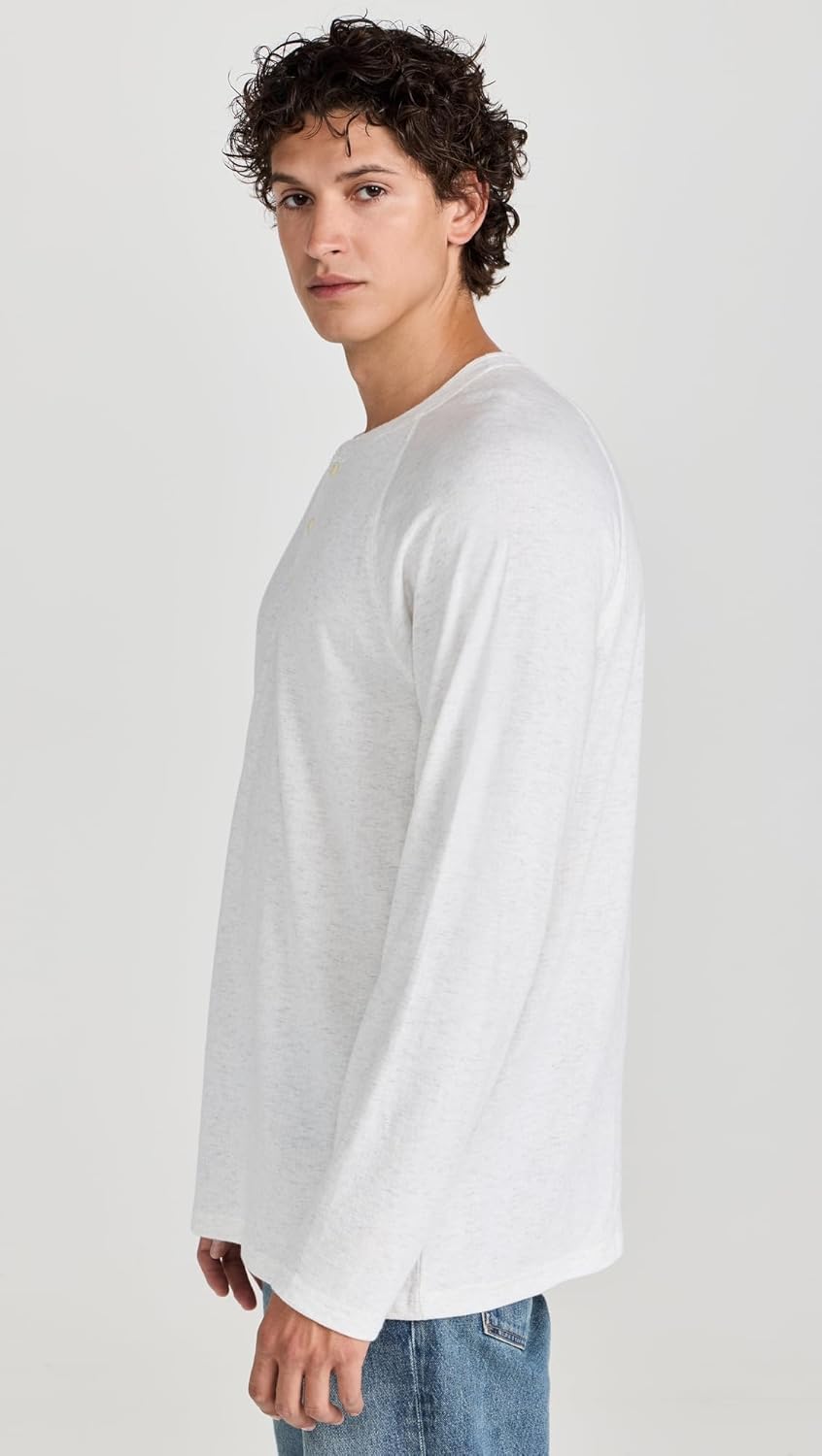 Faherty Men's Cloud Long Sleeve Henley - Image 4