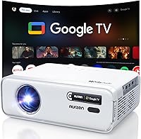 Vista 1 de Aurzen EAZZE - Proyector inteligente compatible con Google TV D1G 4K con WiFi y Bluetooth, enfoque automático y Keystone, Dolby Audio, Zoom