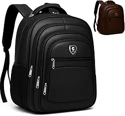 Mochila Executiva Grande com Porta USB e Entrada para Fone de Ouvido, Anti-Furto, Alça Reforçada