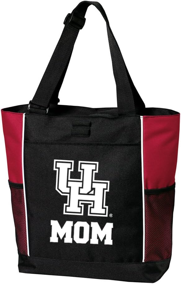 Broad Bay University of Houston Mom Tote Bags Proud UH Mother Totes for Beach or Travel