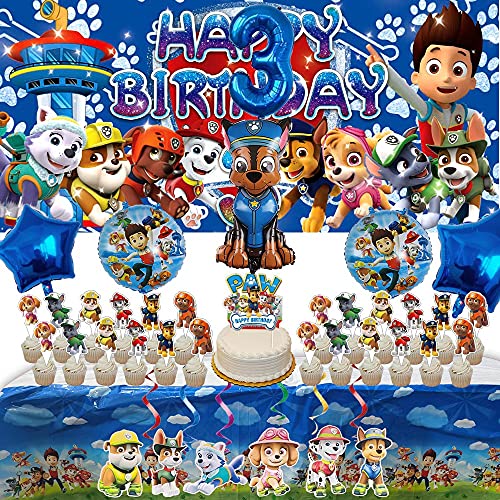 Paw Patrol 3rd Party Supplies | Banner | For Boys | Third | Three | Decorations | Favors | Balloons | Backdrop | Birthday | Set | Decor Paw Patrol 3rd Party Supplies | Banner | For Boys | Third | Three | Decorations | Favors | Balloons | Backdrop | Birthday | Set | Decor