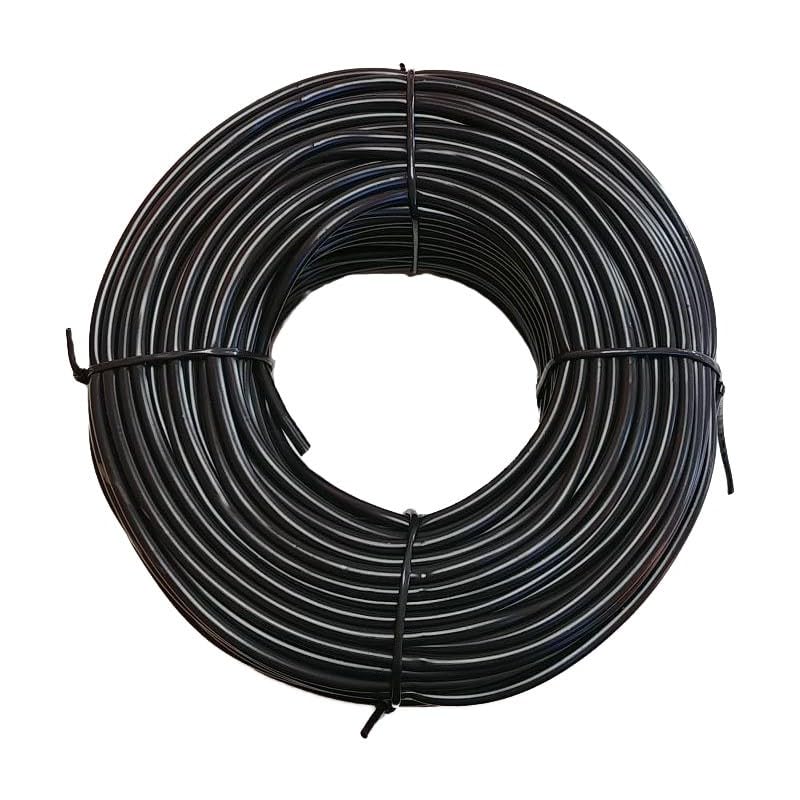 RP RIEGOPRO Microtubo PVC Flexible 4x6 mm para Riego por Goteo – Tubo de Irrigación en Rollo 25 m o 100 m – Marrón o Negro (Negro, 100 metros)