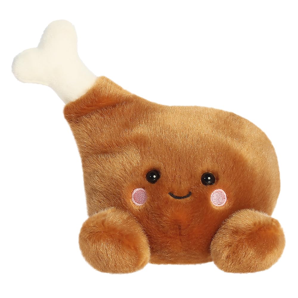 AURORA - 13586 - Palm Pals Mila Drumstick 13cm Soft Toy - Fun Collectable Plush for Kids and Adult Collectors - Perfect for Birthdays, Gifts or Any occasion - Brown