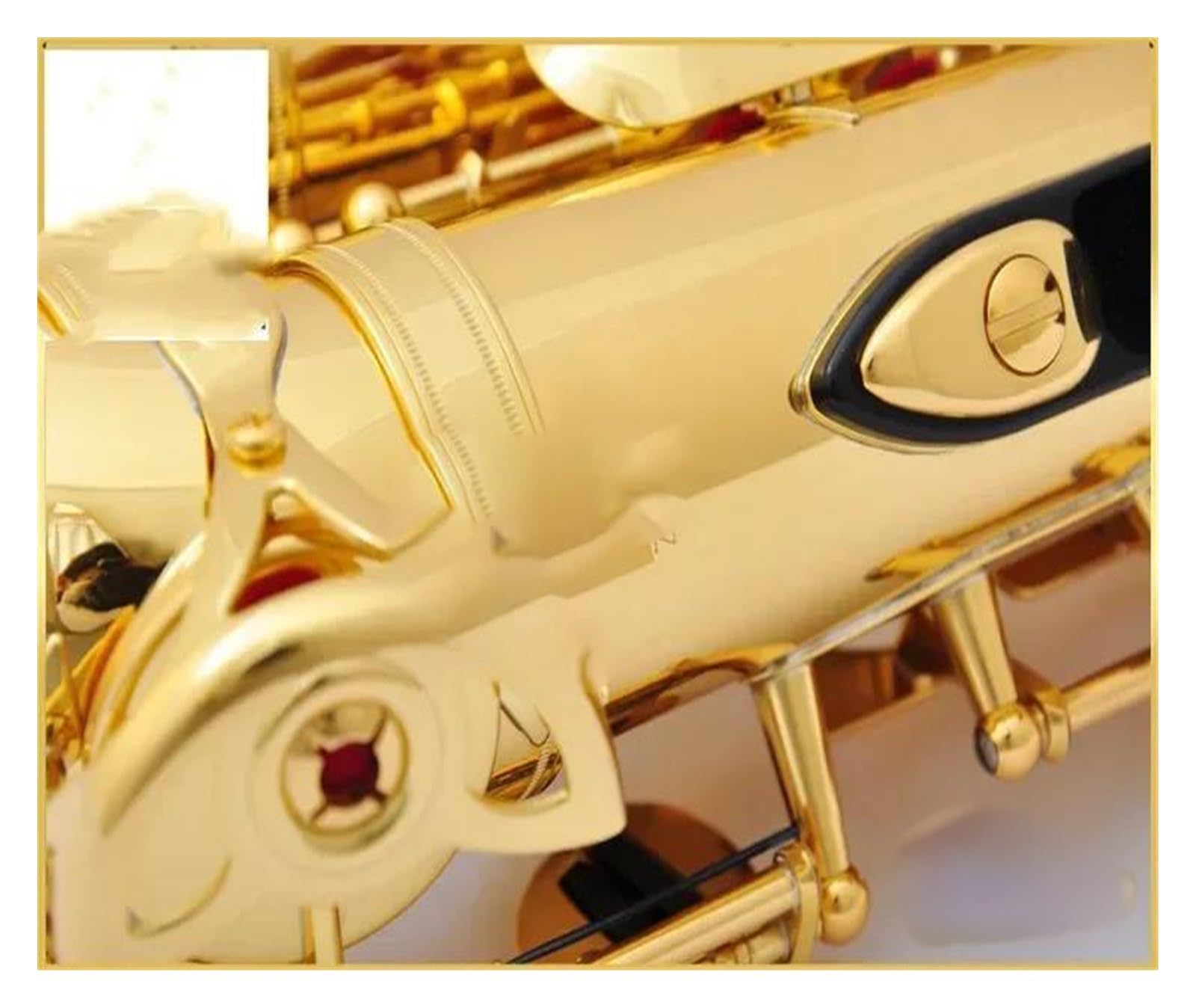 sassofono Sassofono contralto oro Sassofono contralto Nero oro Professionale Top performance Bocchino Accessori(Gold)