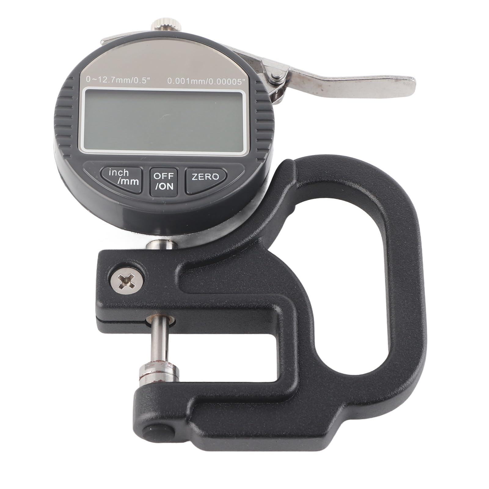 Jeanoko Misuratore di Spessore Digitale, Strumento di Misurazione dello Spessore a Pressione Rapida Precisione 0,001 Mm 0-12,7 Mm per Spugna di Pellicola in Tessuto di Carta in Pe