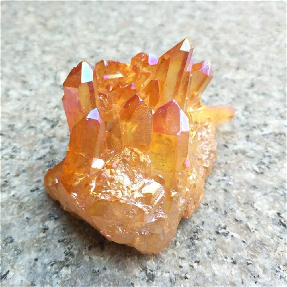 Pierre de quartz jaune naturel : cristal brut de 510g à 550g pour collectionneur