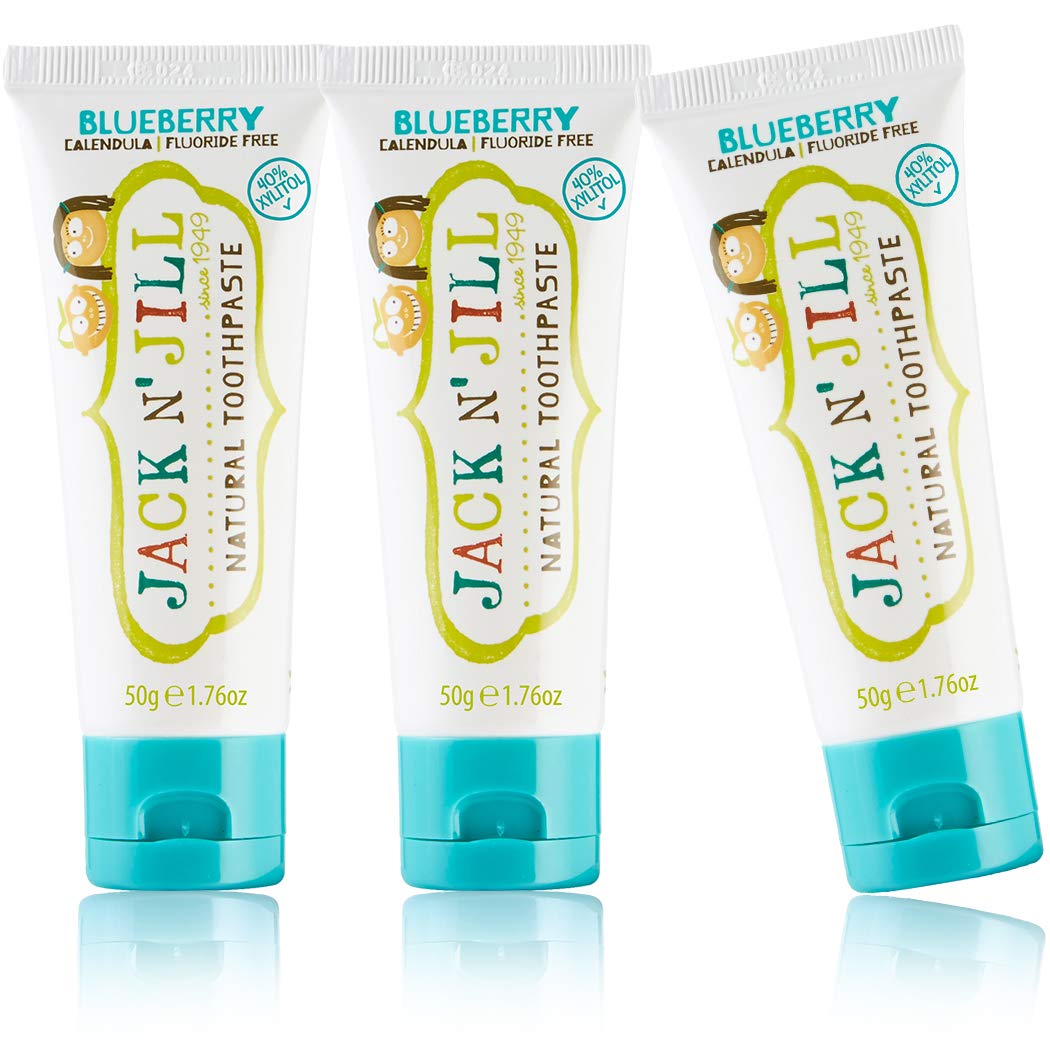 Jack N' Jill Natural Toothpaste Organic 50g Set of 3 - Blueberry-image-10