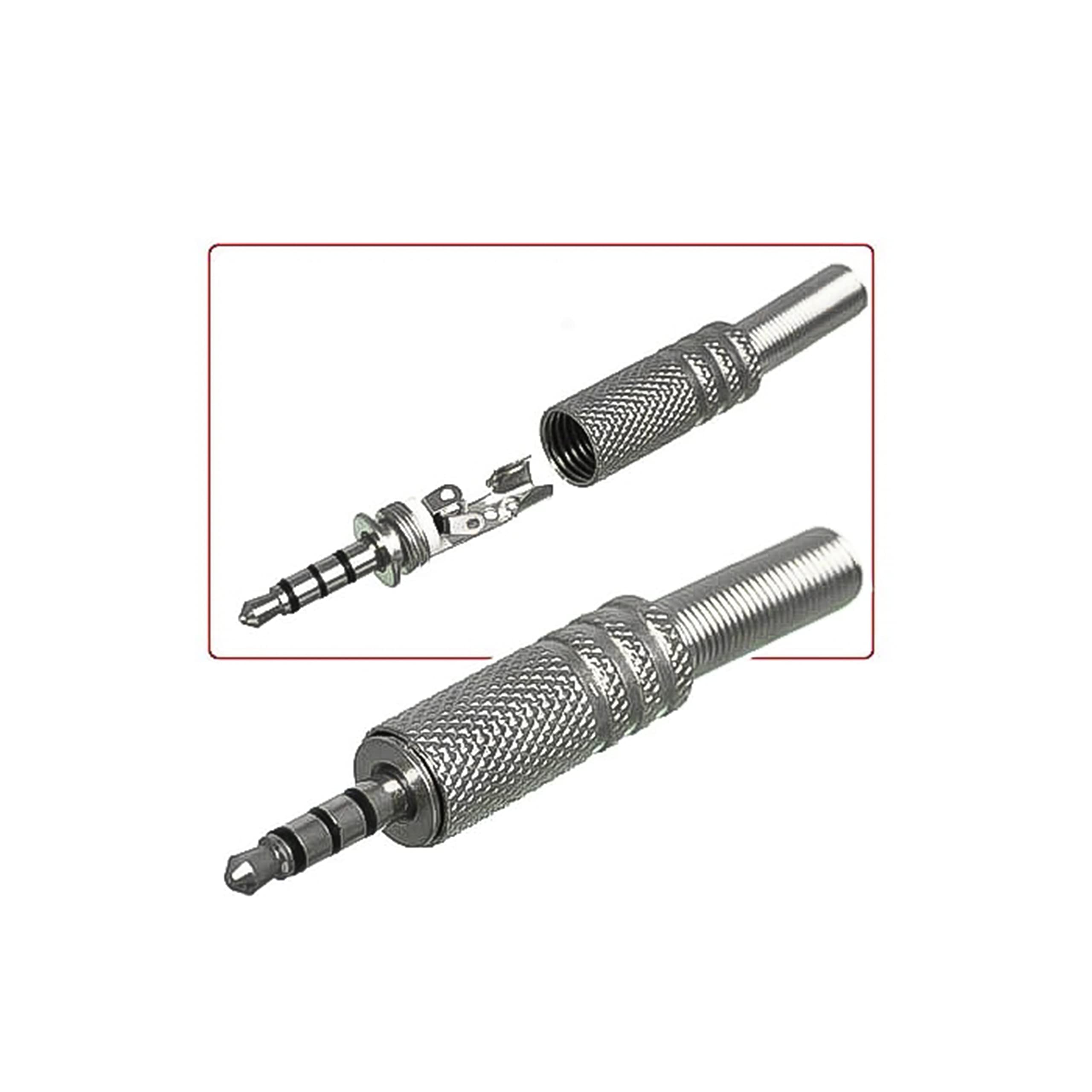 HICON 4-pol Mini-Jack 3,5mm Spina Jack Maschio Trrs Dorato HQ HI-J35T02