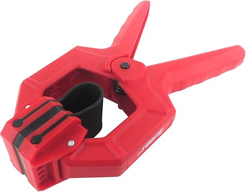 Miniatura 3 de Taytools Paquete de 10 abrazaderas de banda de borde moldeadas por resorte grandes, tamaño total 8 x 5 pulgadas, apertura 2-14 pulgadas, profundidad