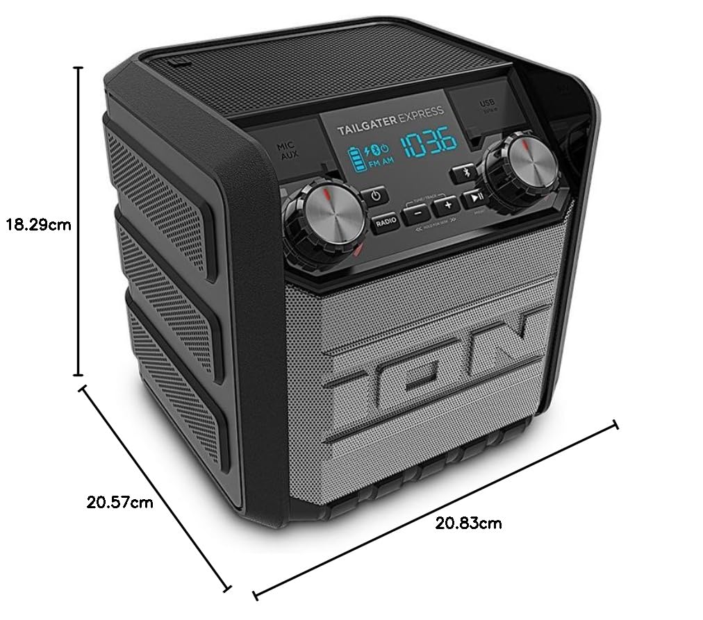 ION Audio Tailgater Express | Compact Waterproof Wireless Speaker