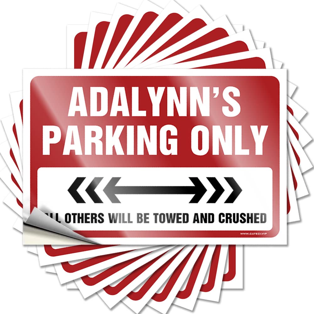 Adalynn's Parking Only Glitter Decals | Cool Room Decorations Waterproof Vinyl Fun Cruise Removable Decal Peel Stick(6X9CM)