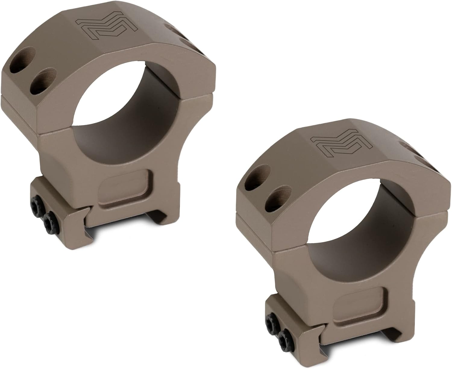 Monstrum Precision Picatinny Scope Rings | 1 inch Diameter | 1.20 inch Height | Flat Dark Earth : Sports & Outdoors