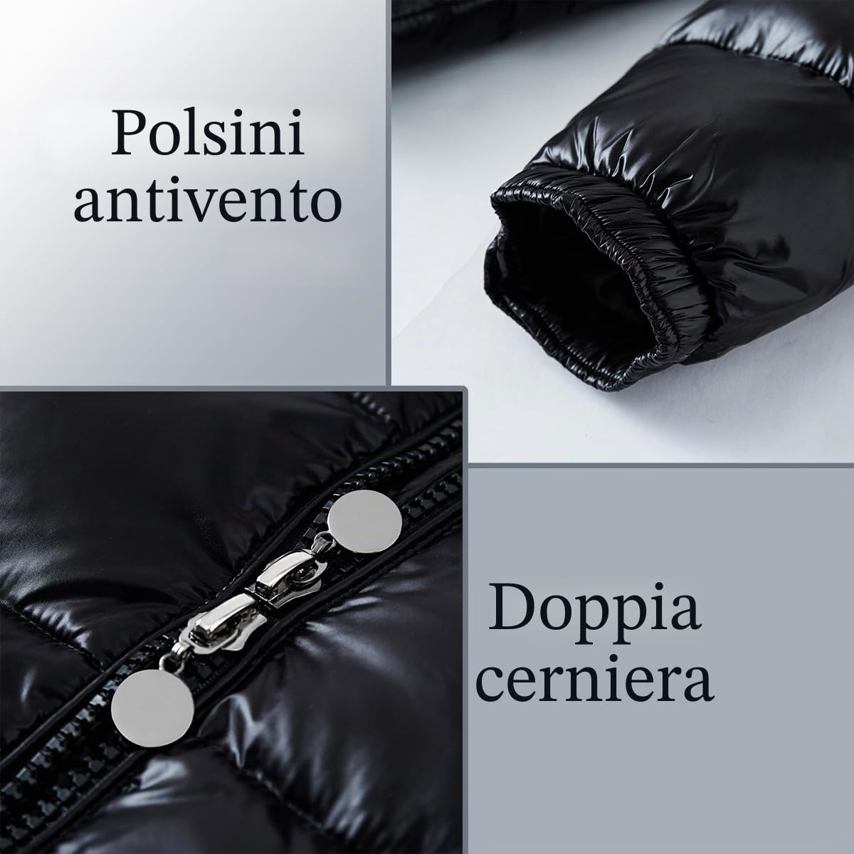 TangDao Giubbotto da Uomo Piumino Giacca Caldo Jacket Casual Antivento e Impermeabile con Cappuccio Rimovibile