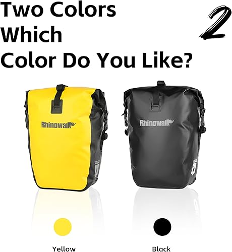 Miniatura 4 de Rhinowalk Bolsa de bicicleta impermeable para bicicleta de carga para bicicleta de carga bolsa de sillín bolsa de hombro portátil alforja bolsa de