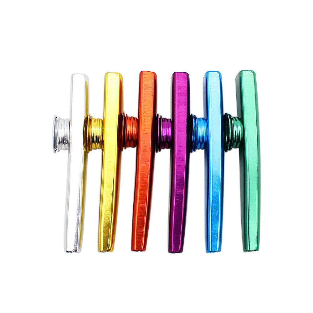 RuiJOTWAT 6 PCS Metal Kazoo Guitar Ukulele Companion Portable Card Set Flute Musical Instruments Simple and Easy to Learn - Image 4