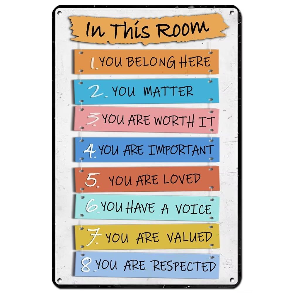 Funny Aluminum Metal Tin Sign, In This Room Office Decor Quotes Office Wall Decor Poster 8x12 Inch