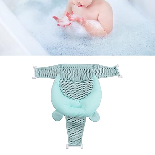 Miniatura 3 de Almohadilla de baño para bebé, cojín de malla suave y cómodo para asiento de bañera con ventosas antideslizantes para recién nacidos y bebés (tipo 1)