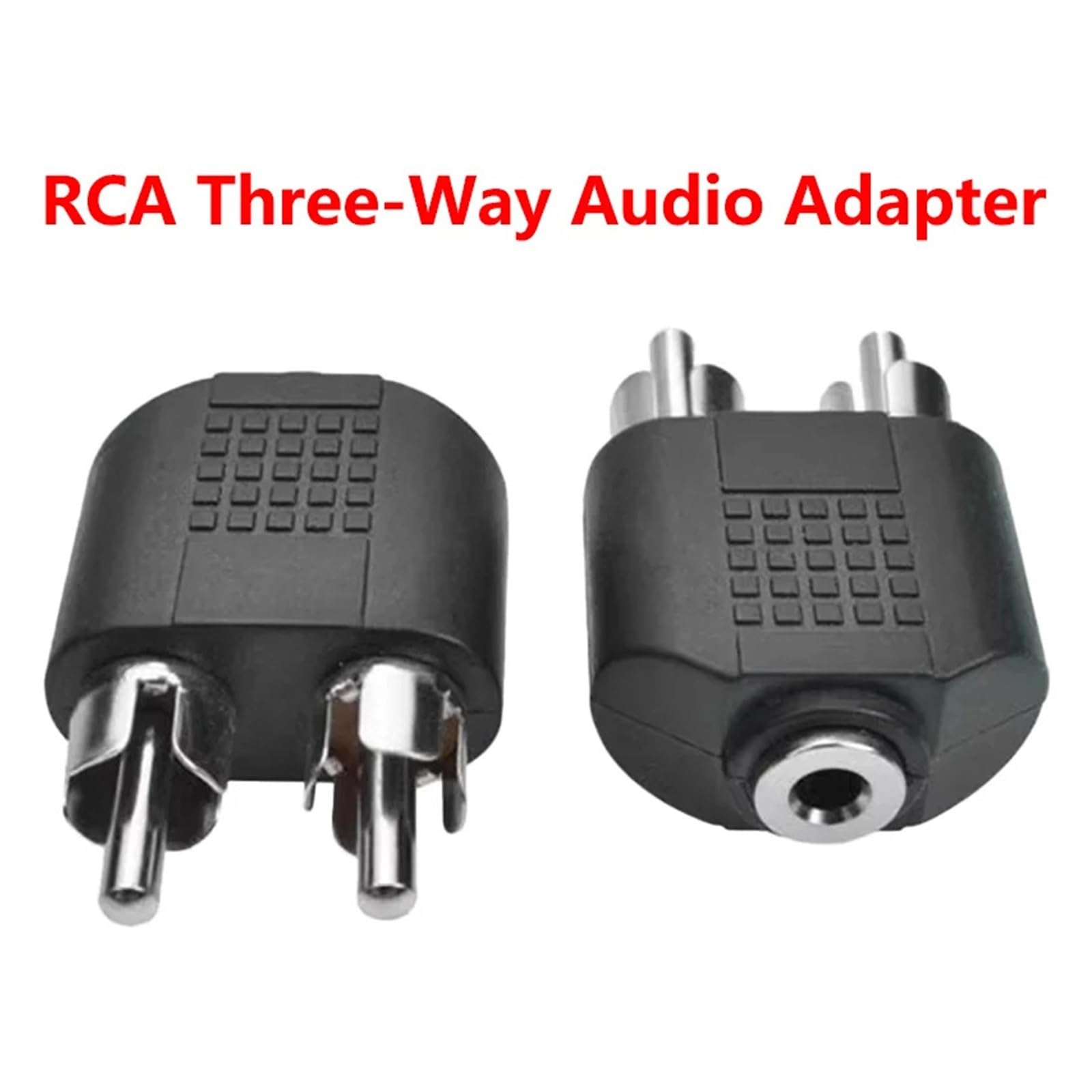 GUYTRM 5/20 pezzi Adattatore convertitore da jack stereo femmina da 3,5 mm a 2 jack maschio RCA lingli(100PCS)