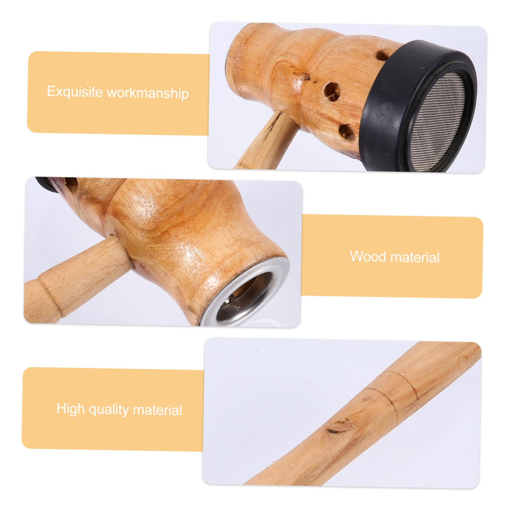 BCOATH 2 Pcs Moxibustion Device Moxa Acupoint Massager Handheld Moxibustion Tool Moxa Healing Tools Home Moxibustion Tool Acupoint Massage Device Moxa Sticks for Moxibustion Khaki Wooden