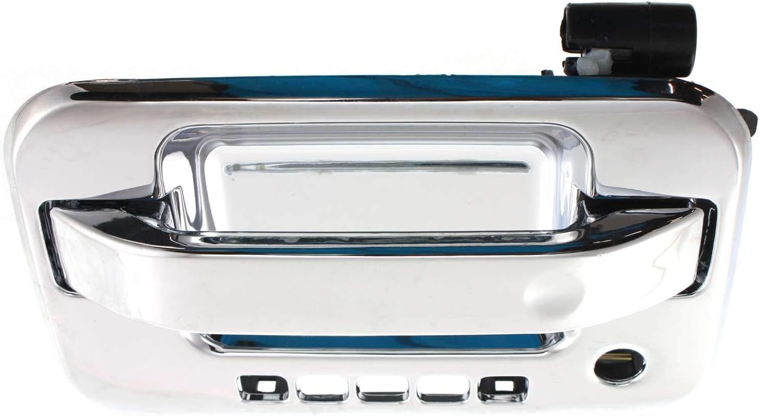 Exterior Front Door Handle Compatible with FORD F-150 2004-2014/MARK LT 2006-2008 LH All Chrome with Keypad Hole with Plastic Connector