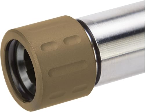 Vista 172 de NDZ Performance Protector de rosca de barril de 1/2x28 pulgadas de aluminio anodizado y acero inoxidable Cerakote o PVD con junta tórica, fabricado