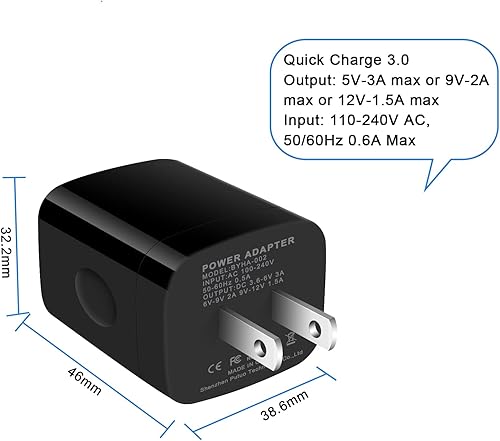 Miniatura 3 de Cargador rápido 3.0 de carga rápida para LG Velvet 5G Wing, LG Stylo 4 5 6, LG G5 G6 G7 G8 G8X V20 V30 V40 V50 ThinQ, K51 K61 K71 K92