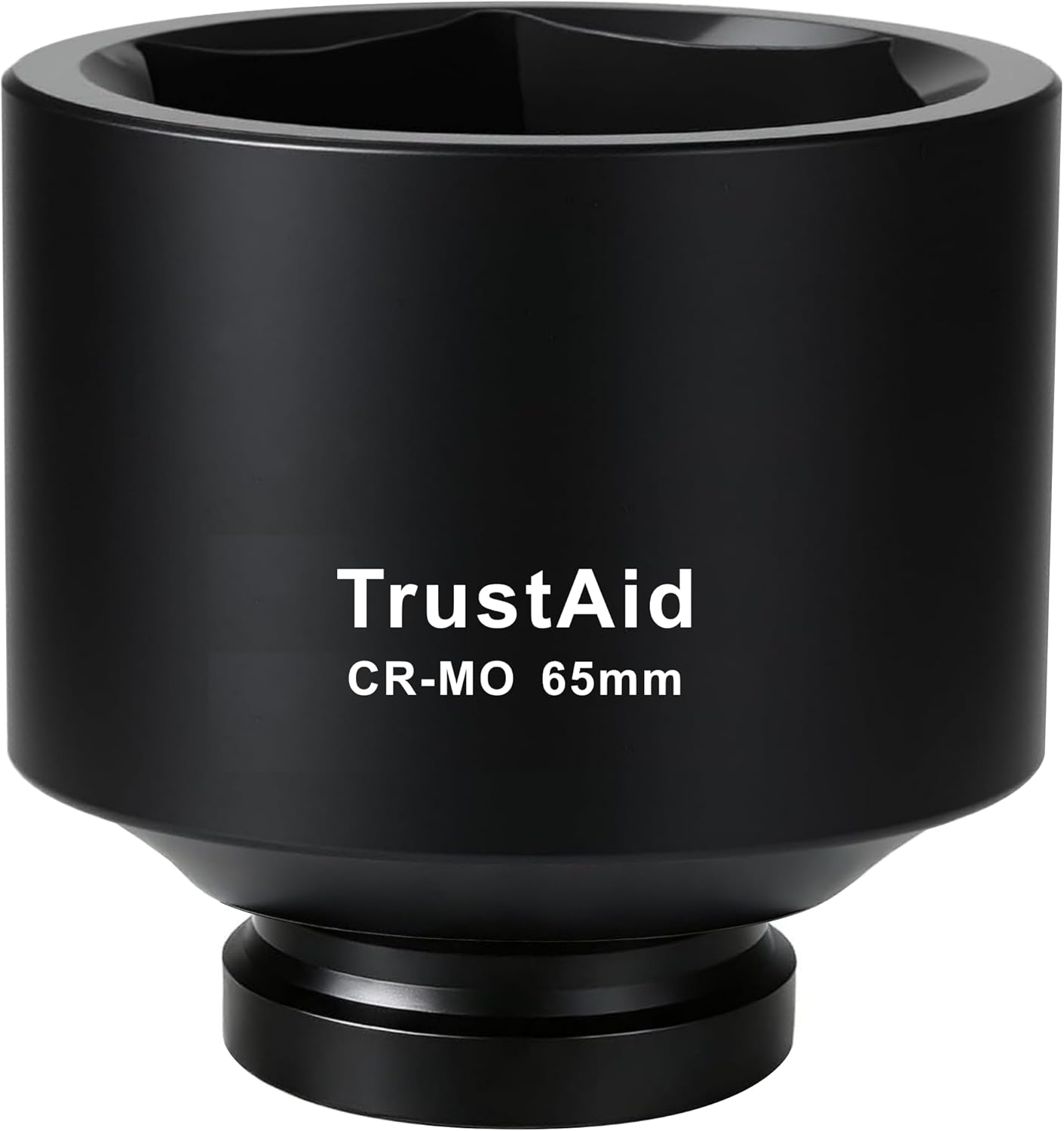 TurstAid 3/4 Inch Drive Impact Socket 65mm, Heavy Duty Cr-Mo Deep Impact Sockt, 6-Point Design, Metric