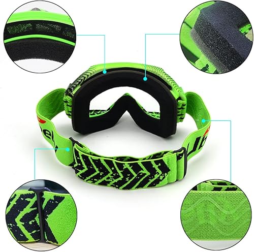 Miniatura 6 de Gafas de equitación para niños, adolescentes, jóvenes, ATV, motocicleta, esquí, snowboard, motocross