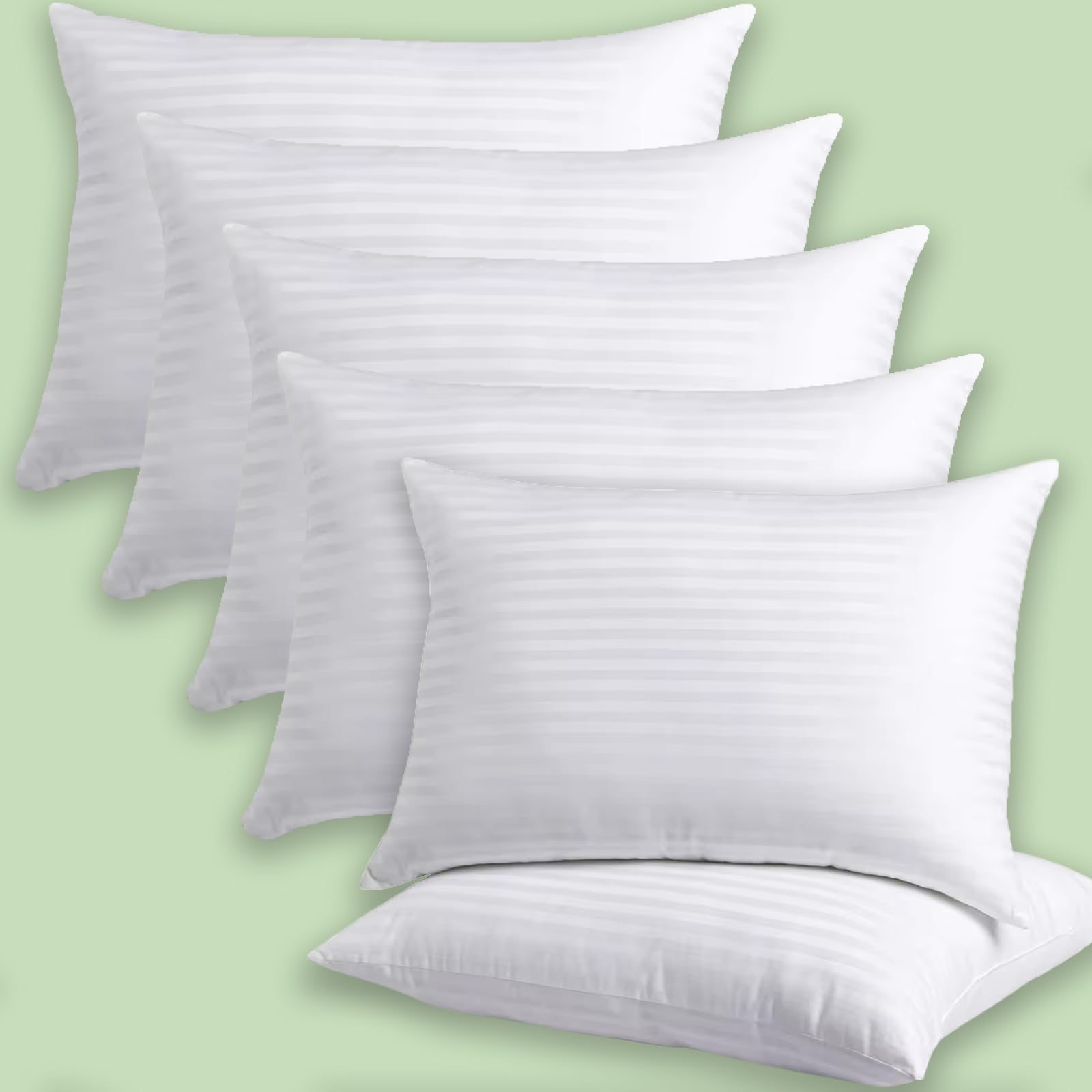 AVI Luxury Hotel Collection Microfiber Filled Bed Pillows for Sleeping, Super Soft Pillow Fillers for Back, Side, and Stomach Sleepers, 20 x 30 Inches or 51 x 76 CM Set of 6 (B092D7RVDJ) Amazon Price History, Amazon Price Tracker