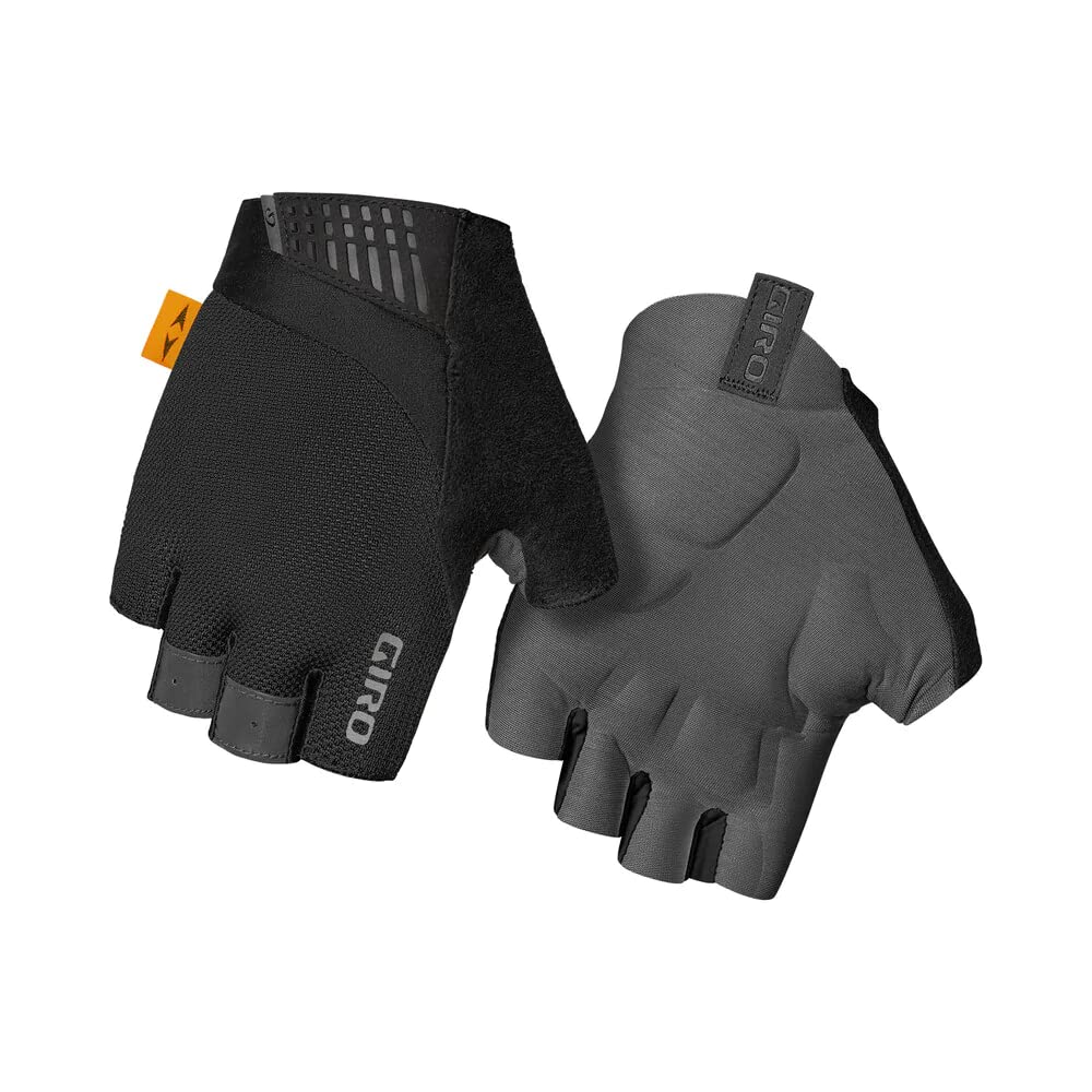 Giro Supernatural Handschuh mit Nahtloser Handfläche, Polsterung schützt Durchblutung, reduziert Druckstellen, bietet Komfort und Kontrolle für Straße & gemischte Untergründe, Farbe: Black, Größe: XL