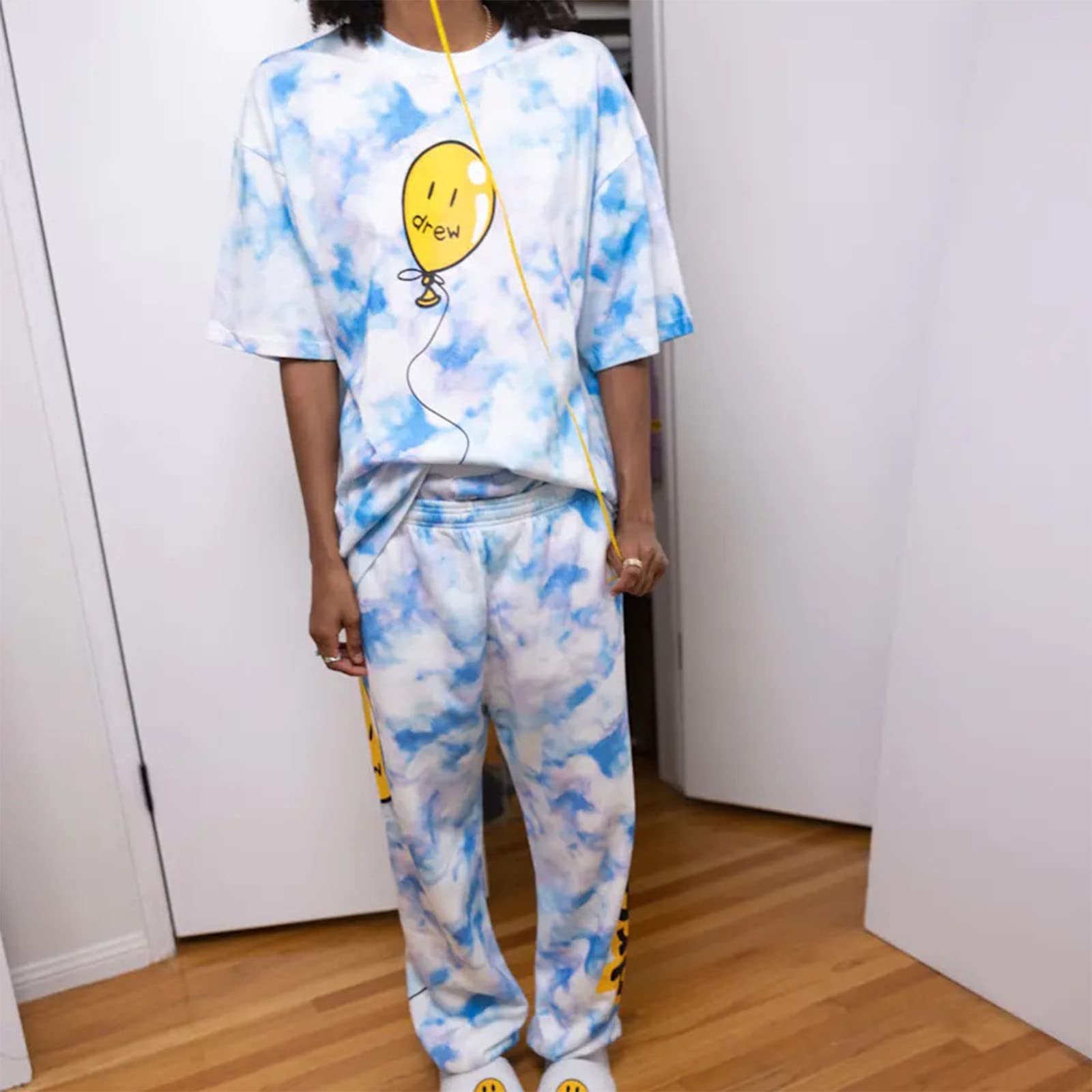 新品DREW HOUSE ドリューハウス Tシャツ M スカイブルー Drew House secret ロゴプリント Tシャツ ブルー (drew house/T