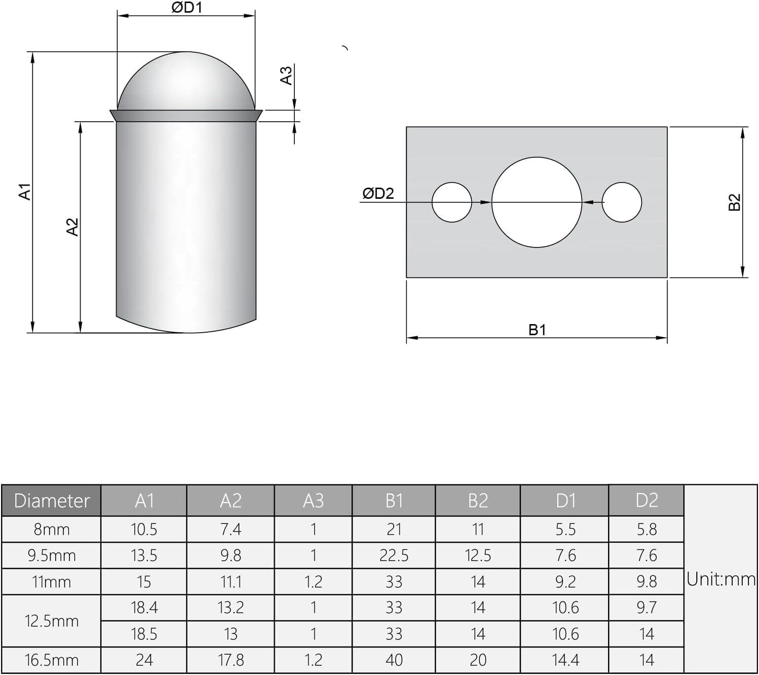 Wenheww 20Pcs Closet Door Ball Catch, 16.5mm/0.65" Dia x 24mm/0.94" Height Brass Adjustable Ball Catch Latch Door Hardware for Door, Cabinet, Closet, Kitchen (with Strike Plate)