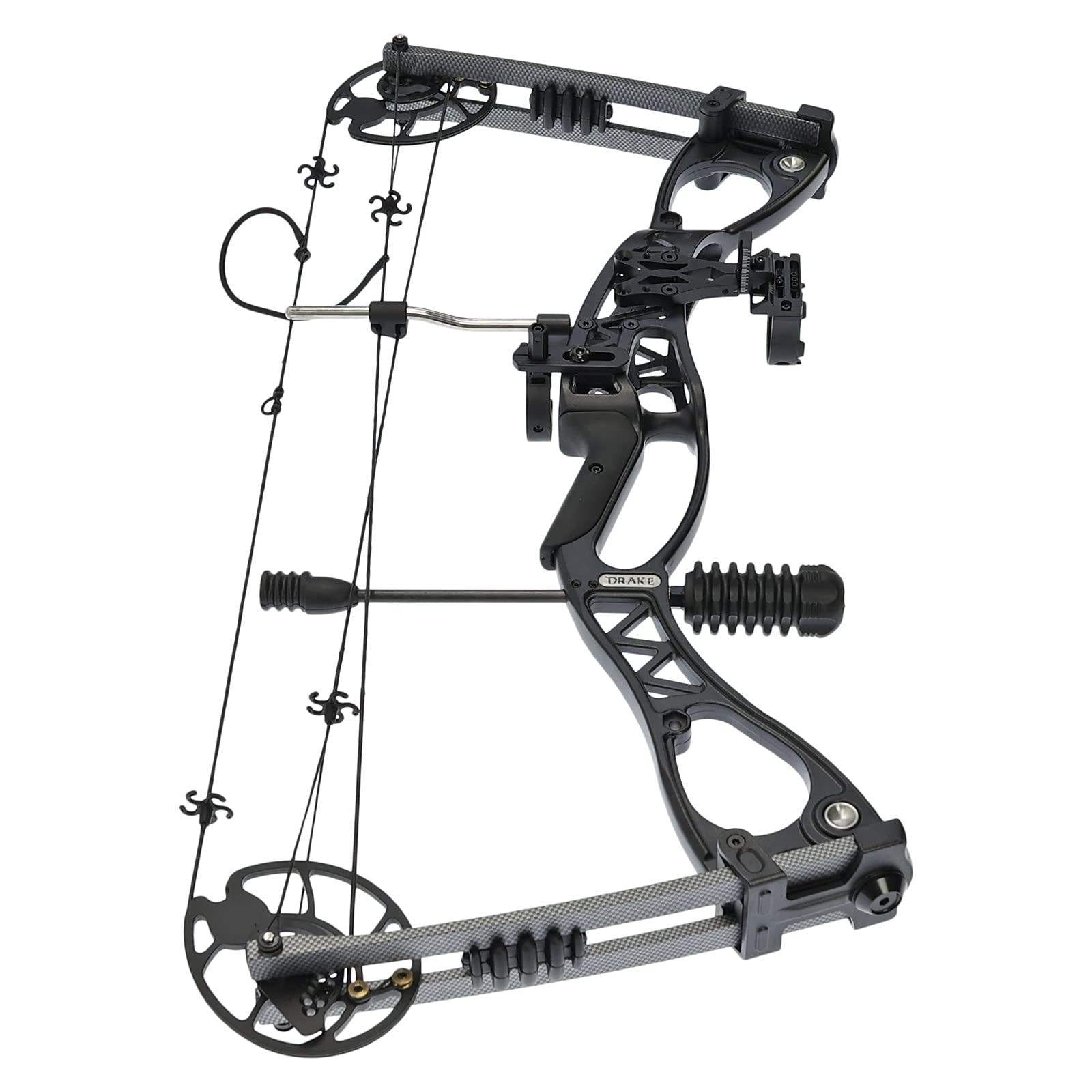 Drake Pathfinder Starter Compoundbogen Set RH 40–65 lbs einstellbar 320fps | Bogenschießen Kit mit Zubehör für Erwachsene Jugend Anfänger Jagdbogen