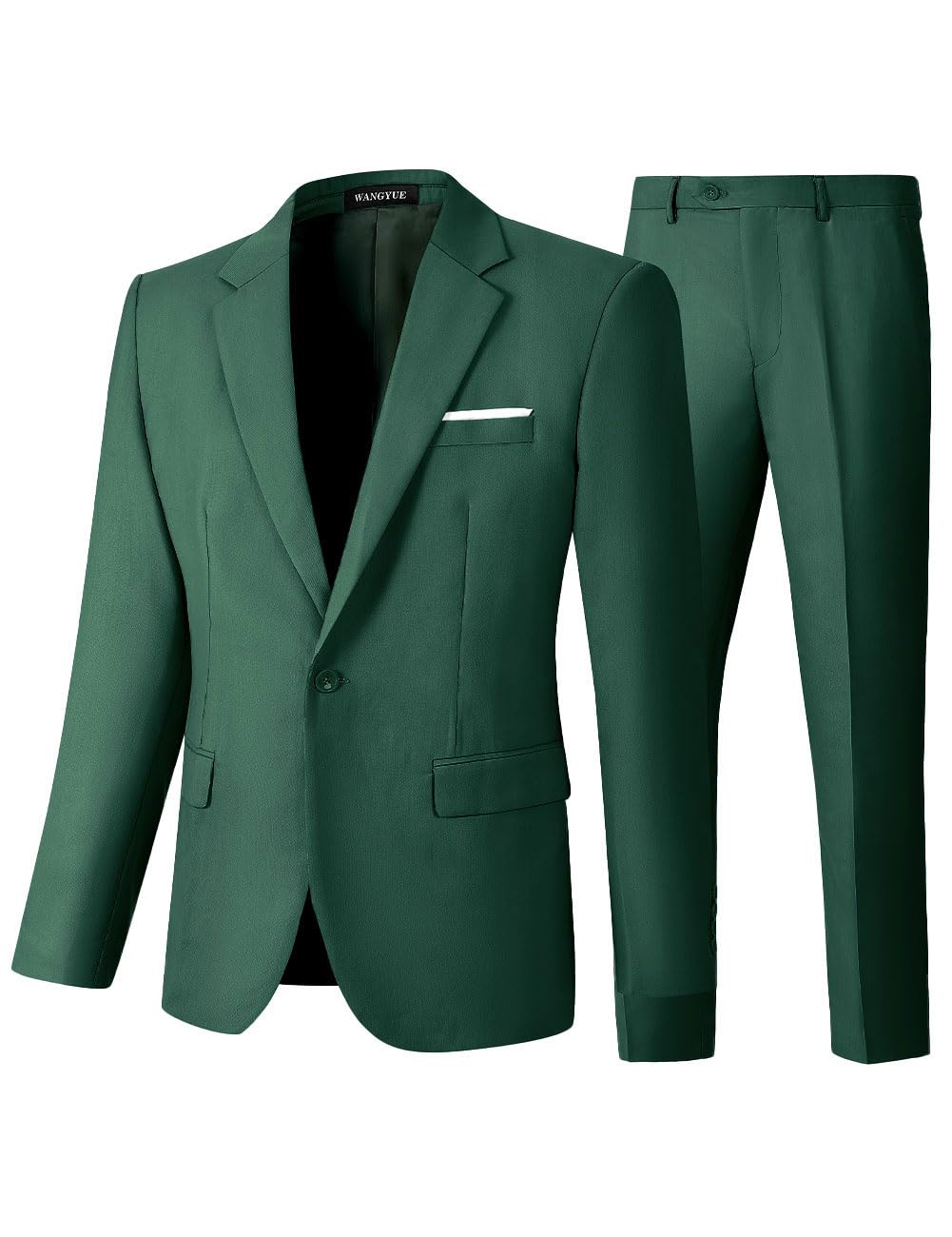 Wangyue2 Piece Suit Men Slim Fit Suits for Mens One Button Men Suit Slim Fit Wedding Groomsmen Prom Homecoming Suits