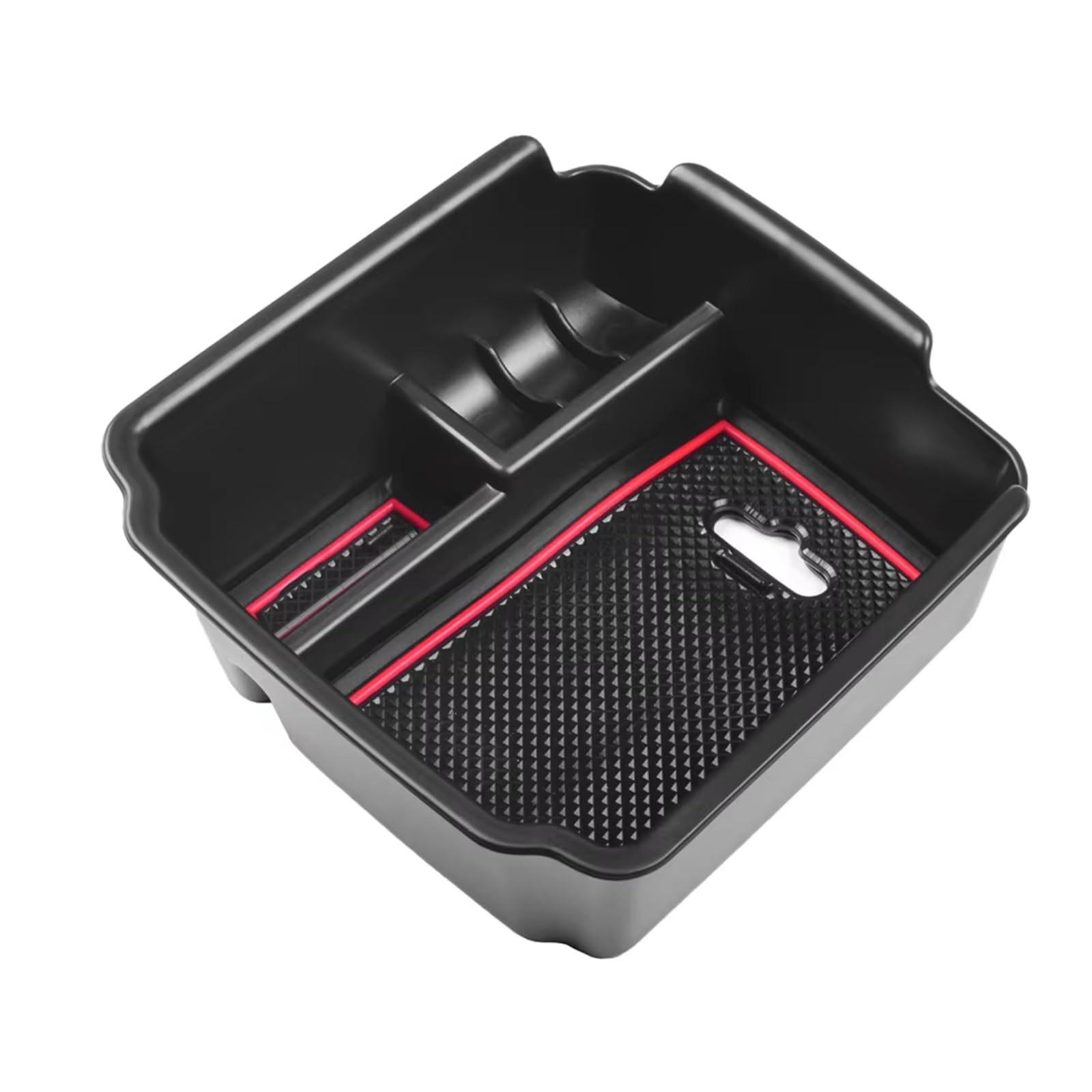 DSEQOPHH Car Accessories Compatible With VW For Tiguan 2018-2024 For Taos 2022 2023 1 Pcs Armrest Storage Box Center Console Organizer Interior Accessories