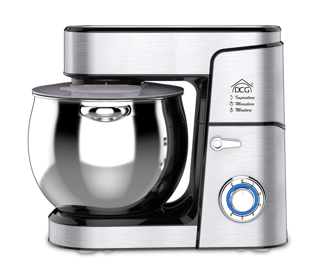 DCG Impastatrice Planetaria KM1512, 2000W di Potenza, Capacità 12 Litri