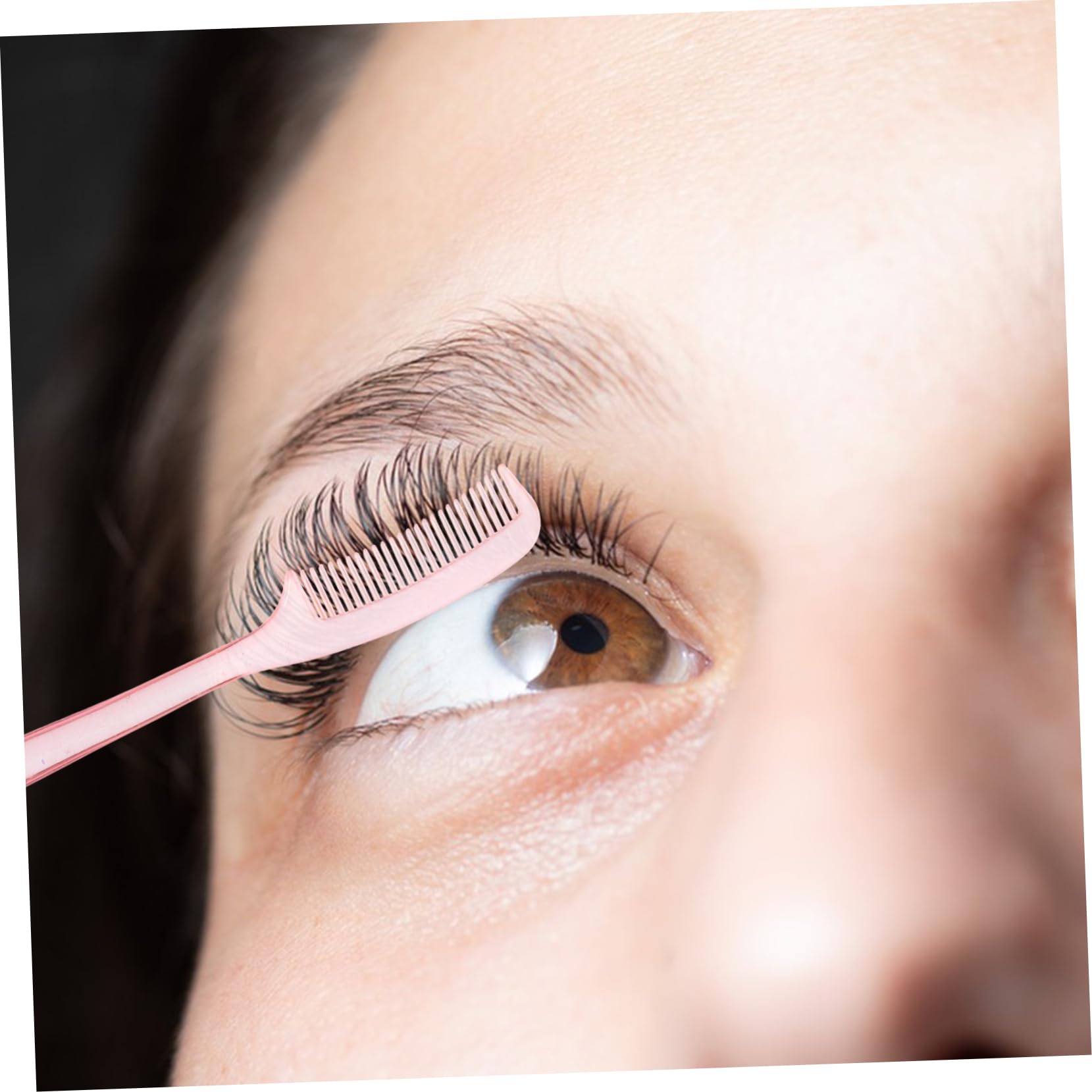 IWOWHERO Spoolies for Eyebrows 100pcs Eyelash Comb Brow Brush Makeup Tool Soft Easy to Clean Great for Women Girls Random Color