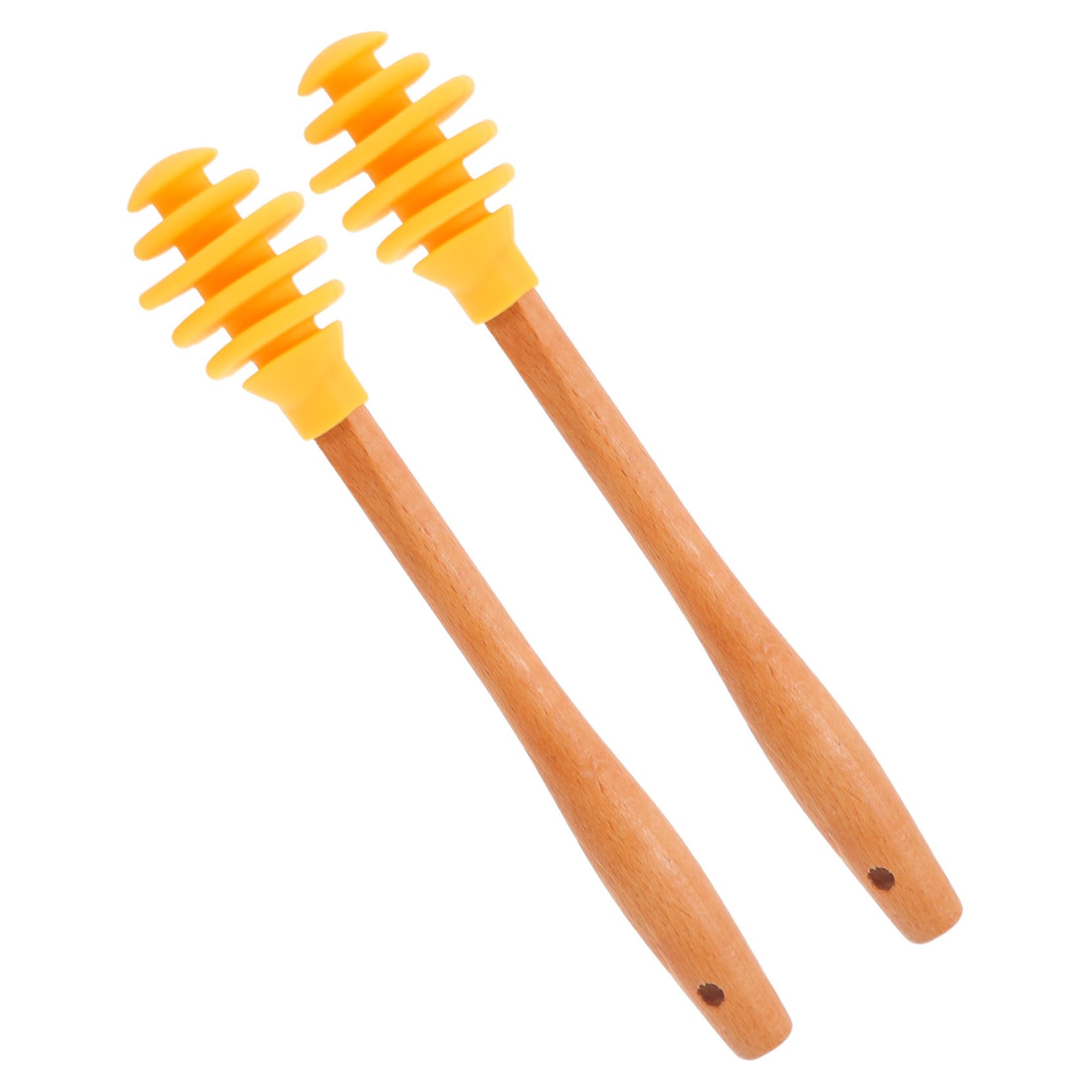 STOBAZA 2pcs Honey Stirring Stick Easy Honey Dispenser Stick Honey Container Dispenser Stick Bee Honey Stirrer Handheld Honey Dispensing Dipper for Kitchen