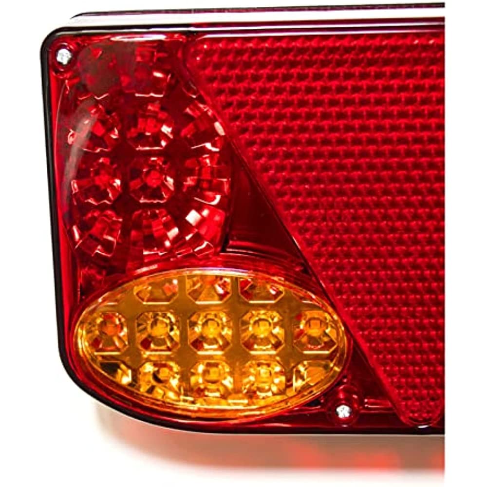 2pcs Oświetlenie Tylne Lampy Ogonowe Wskaźnik 12v Led Samochodowy Ciężarówka Tylna Tylna Postój Hamulca Sygnał Lampa Sygnałowa Wskaźnik Do Przyczepy Ciężarówki Van Lorry