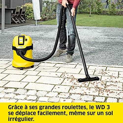 Kärcher 36 V Aspirateur Multifonction sans Fil WD 3 Battery, Eau/Poussière, Filtre Cartouche, Flexible : 2 m, Taille Cuve : 17 l, Puissance : 300 W, Compatible avec Batterie 36 V Kärcher non Incluse - Image 7