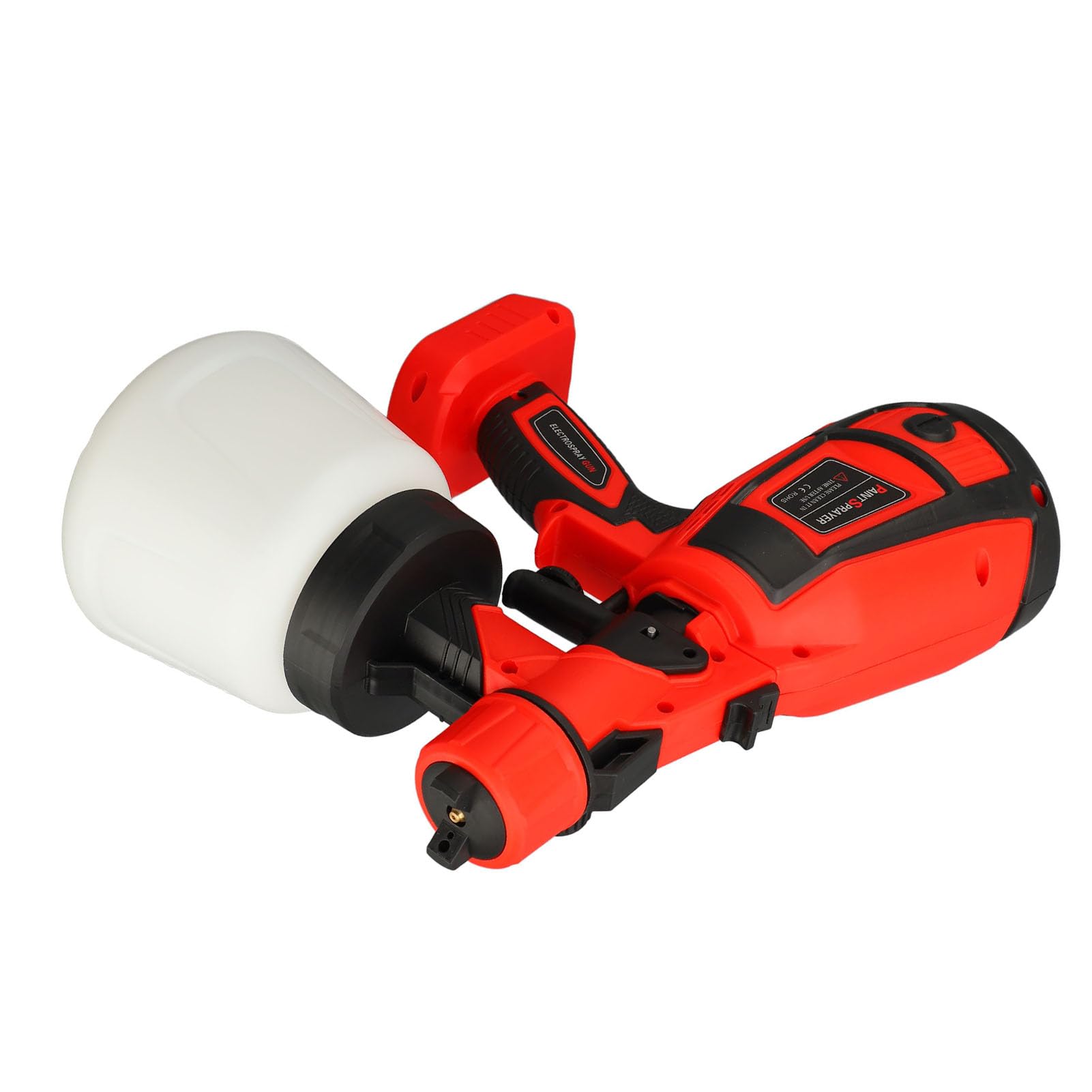 Hyuduo Pulverizador de Pintura Eléctrico Pistola Pulverizadora Inalámbrica ABS Desmontable de Alta Presión 900 Ml 30000 RPM para Pintura Interior y Exterior Muebles Paredes Pisos Vehículos