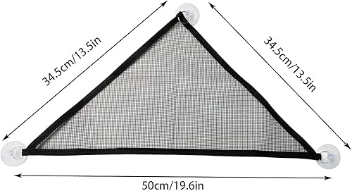 Vista 2 de Hamaca de lagarto dragón barbudo, 2 piezas, hamaca de reptil de malla transpirable, adecuada para iguanas, ánoles, geckos, serpientes, camaleón Negro