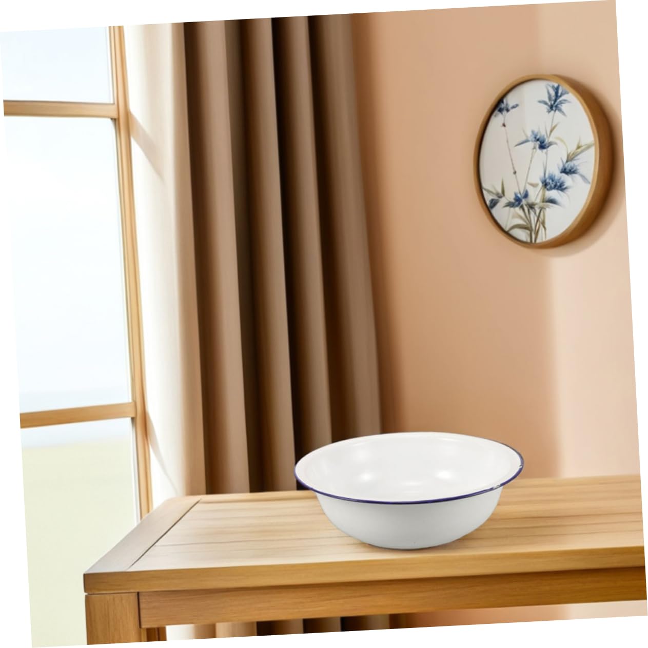 ABOOFAN Bassin Grosse Capacité pour Vintage pour Bain de Pieds Facile à Nettoyer Usage Multifonctionnel en Émail Blanc et Trempage des Pieds Lavage Visage