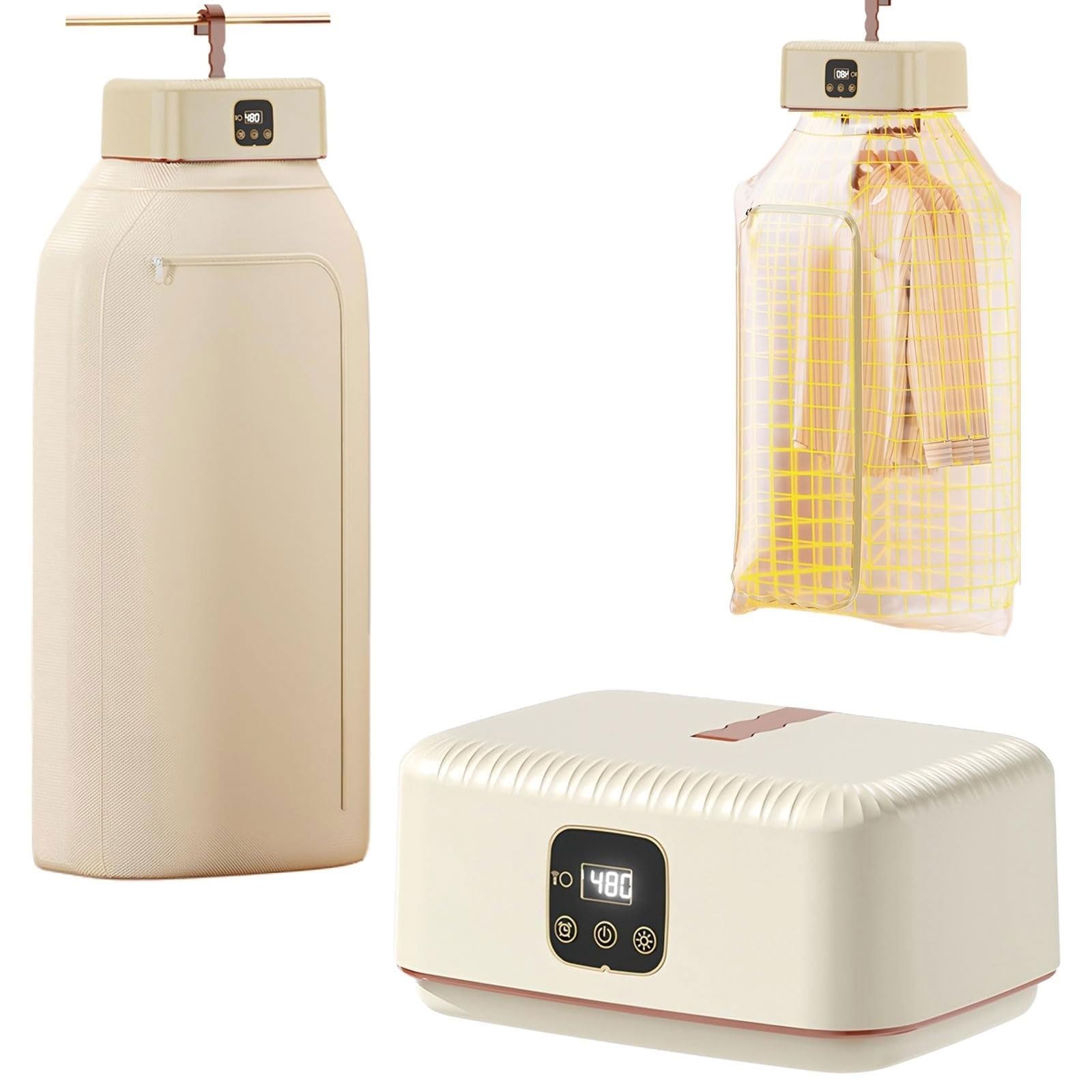 Planchadora automática, Secadora portátil, Plancha de Vapor de Aire automática, Secadora de Ropa automática, para Apartamentos, Viajes y Secado rápido.